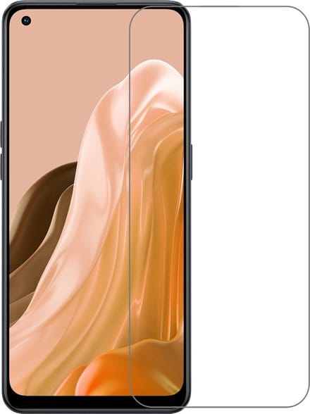 Screenprotector Geschikt voor OPPO Reno 8 Lite - Extra Sterk - Beschermglas - Gehard Glas - Tempered Glass - Screen Protector