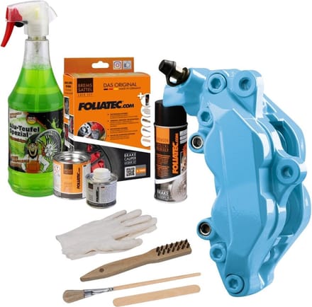Foliatec Remklauwlakset - Sky Blauw - 3 Componenten - Inclusief velgenreiniger