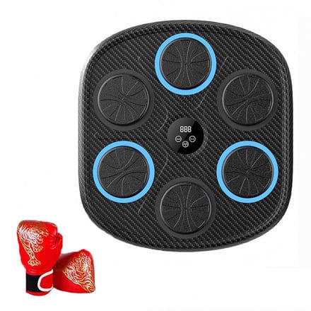 Boxing Machine - Boksmachine - Muzikale Boxmachine - Slim Muurdoel, Bluetooth Muurmontage, Boxtrainingsapparatuur met LED Lichten