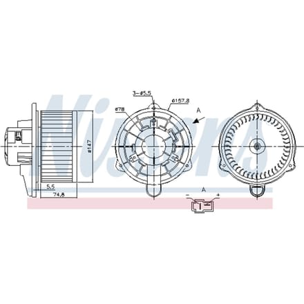 Binnenventilator NISSENS 87270