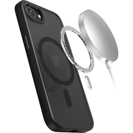 CRONG Hybrid Frost MAG Cover - iPhone 17e / 16e MagSafe Case (Black)