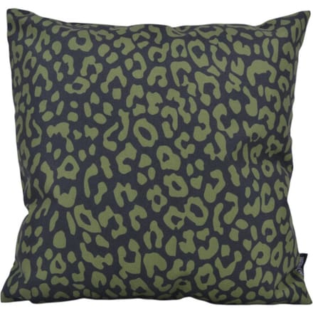 Gek op kussens! Sierkussen green leopard | 45 x 45 cm | katoen/linnen