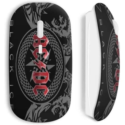 Draadloze Muis - Acdc - Muziek Rock - Zwart - Wifi USB-stick - Compatibel met Mac en PC