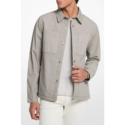 Michael Kors Padded Shirt Jacket In Dusty Sage Maat: S | Lichte Jassen Outlet | Heren | Grijs
