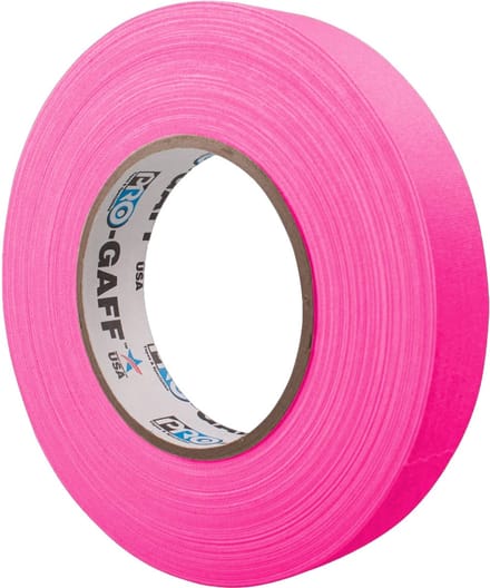 Pro Tapes Pro Gaff Fluor Gaffa Tape 24mm x 45m Roze