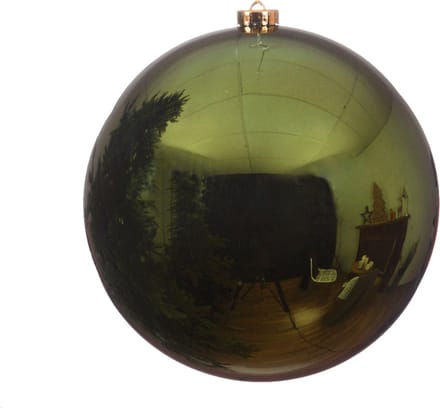 KAEMING B.V. - Gigantische groene kerstbal 20 cm glanseffect