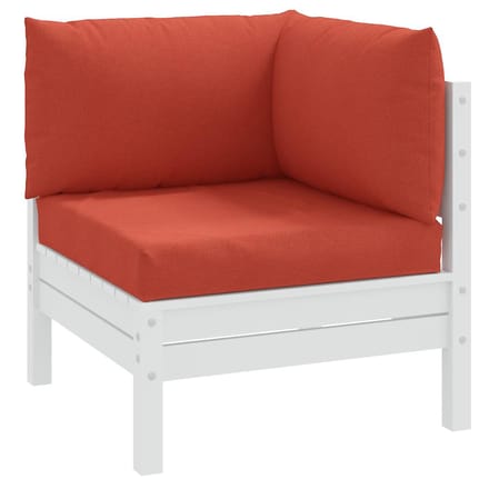 vidaXL - Palletkussens - 3 - st - stof - gemêleerd - rood
