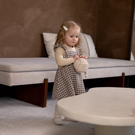 Dirkje meisjes salopette + longsleeve Dark sand - love