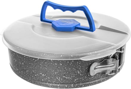 Springvorm Graniet met Deksel GRANDE 26 cm - Taartvorm - Bakvorm - Cakevorm