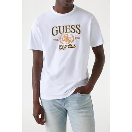 GUESS Ss Cn  4g Tee Pure White Taglia: M | Magliette basic Outlet | Uomo | Bianco