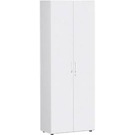 Archiefkast PALENQUE, 6 ordnerhoogten, afsluitbaar, B 800 x D 420 x H 2160 mm, wit
