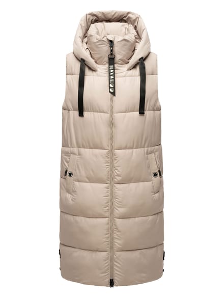 Navahoo dames lange bodywarmer Schnuffelchen – Warm & Stijlvol met Capuchon