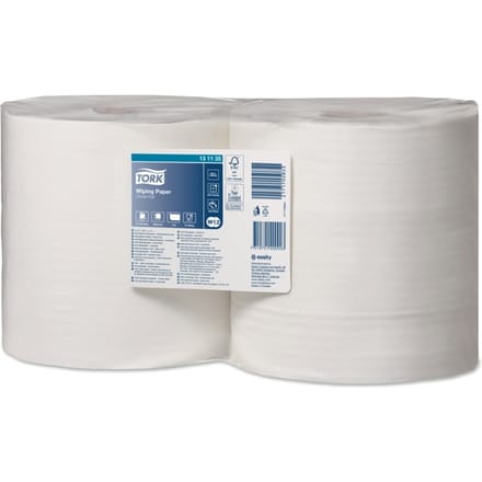 Tork Advanced 415 poetspapier 1-laags wit 25cm x 460 meter - Pak 2 rol