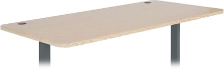 Tafelblad MCW-D40 voor bureaus, tafelblad, 160x80cm MVG-gecertificeerd ~ lichtbruin