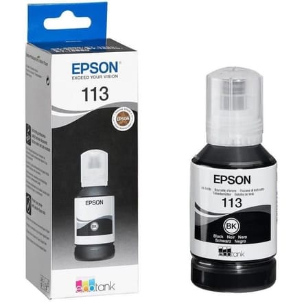 Original Ink Cartridge Epson 113 EcoTank Pigment Black ink bottle Black 140 ml