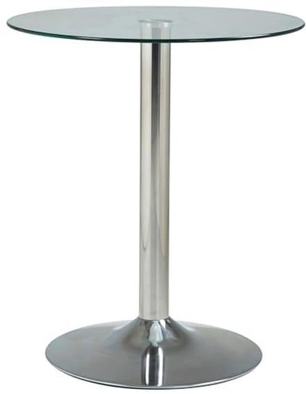 Ronde Glazen Tafel met Veiligheidsglas - 60 cm Diameter, 70 cm Hoogte