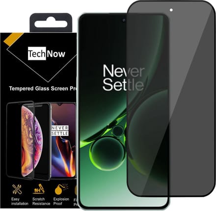 Privé Screenprotector geschikt voor OnePlus Nord 3 - Privé Beschermglas - Privacy Proteqt+