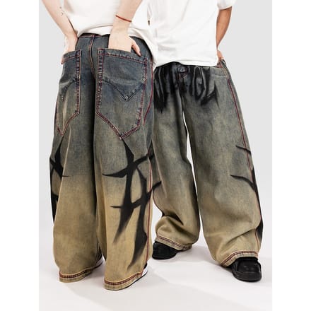 Vitriol Colossal Drip Jeans blauw