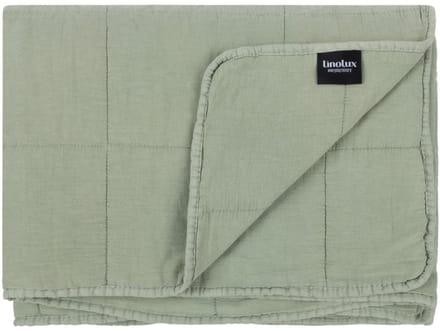 Linolux Sprei Blocks Stonewashed Mineral Green 220x260
