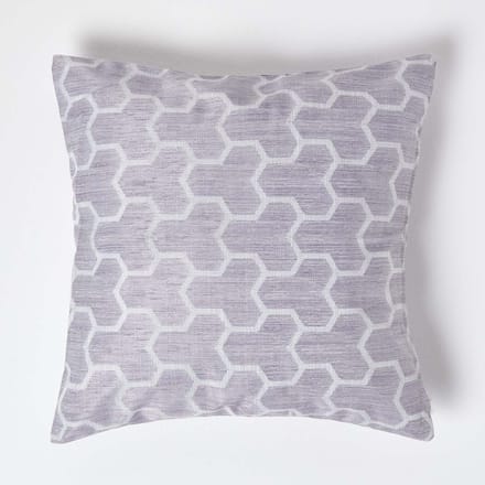 Homescapes Lila Geometrische Kussenhoes 45 x 45 cm