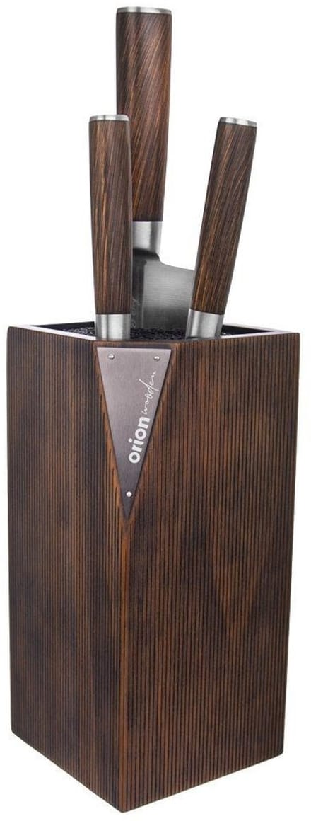 Orion Wooden - Leeg Messenblok - Donker Hout - Antislip