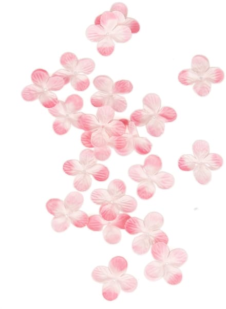 HOBI - 24 roze kunstbloemblaadjes tafeldecoratie 3 cm