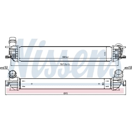 Intercooler NISSENS 96502