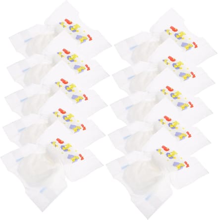 Poppenluiers - Mini Formaat Luiers - Rollenspel - Herbruikbaar Materiaal - 12 x 8.5 cm - Wit