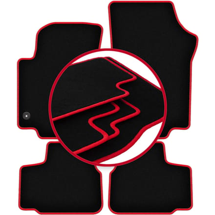 CARLUX-RED automatten voor: Skoda Citigo hatchback (2011-)