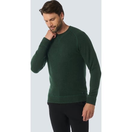 No Excess Pullover Crewneck Melange With Wool Dark Green Größe: XXL | Pullover Outlet | Herren | Grün