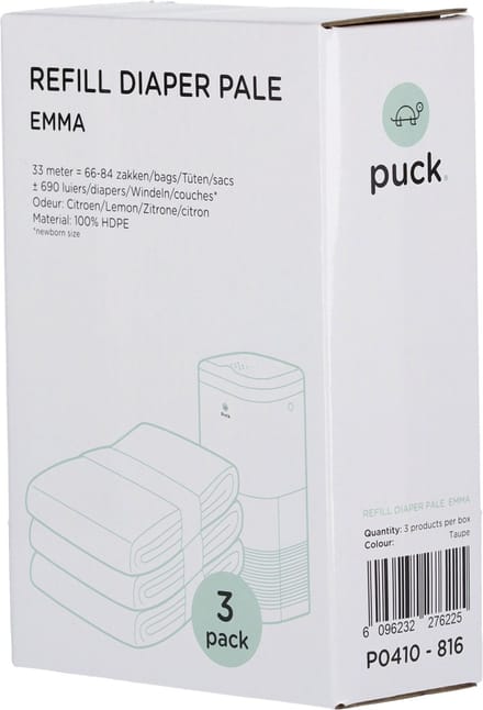 Puck Luieremmer Emma Navulzakken 3-Pack