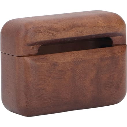 Houten Bluetooth Oortelefoonhoes Elegante Stijlvolle Fijn Gepolijste Bluetooth Oordopjes Beschermhoes voor IOS Pro Eaubuds black