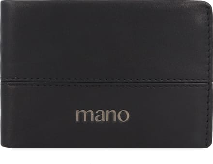 mano Don Romeo Portemonnee RFID Leer 10,5 cm - Jongens - Horizontaal - schwarz