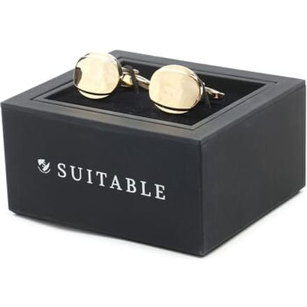 Schoenaccessoires Suitable Manchetknoop Ovaal Goud