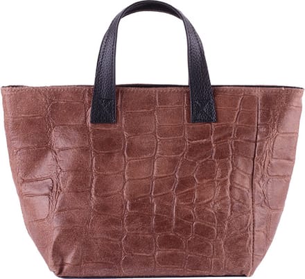Giuliano handtas Adelaide - Donkerbruin - Dames - Made in Italy