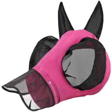 Imperial Riding - Vliegenmasker met Neus - IRHTrail Ride - Pink - Maat Cob