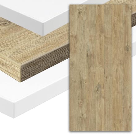 Bureaublad Wilde Eik - Tafelblad Bureau - Thuiswerken Inrichten - Krasbestendig Melamine Coating - 140 x 80 cm - Eiken Decor