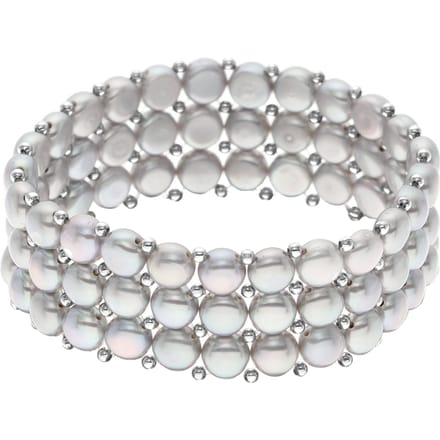 Armband 3 Rijen Echte Zoetwaterparels - 4 mm