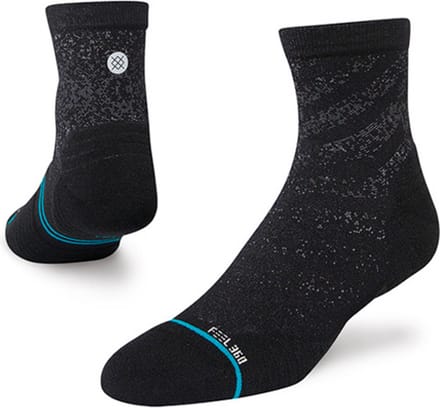 Stance unisex freshtek infiknit run halfhoge sokken light zwart