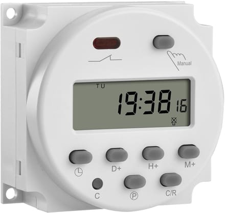 Allecto - Heschen CN101A Timer - Digitale Timer - Programmeerbaar - Wit - LCD Timer - Flexibele Controle - Geschikt voor Elektrische Apparaten - 1