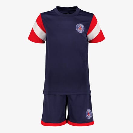 PSG tweedelige kinder sport set blauw - Maat 140/146