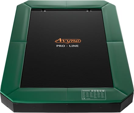 Avyna FlatLevel Trampoline 380x255 cm – Rechthoekig – Groen – Luxe Inbouwmodel