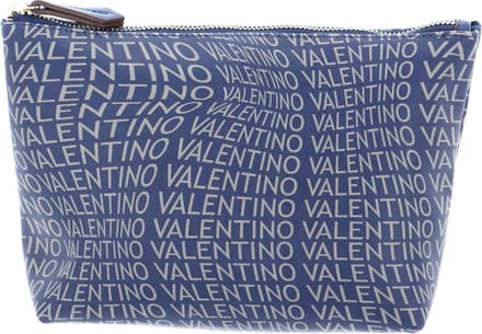 VALENTINO Toilettas Samosa Punch Cosmetic Purse Blu / Grigio Donkerblauw
