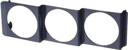 AutoStyle Performance-instrument DIN paneel metaal voor 3x52 mm instrumenten zwart