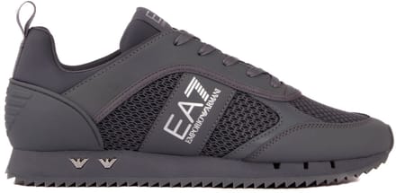 EA7 Athletic Logo Mesh Trainers, Grijs