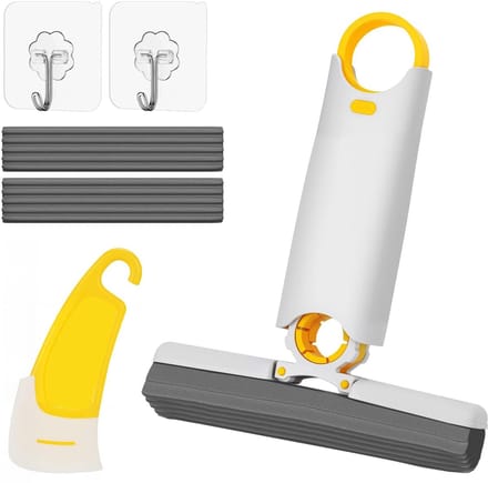 Dailygoods - Mini Plooibare Bureau Mop Set - Multifunctionele Schoonmaakoplossing