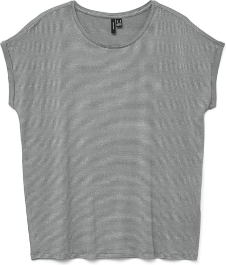 VERO MODA - VMLAVA GLITTER SS TOP STRIPE JRS NOOS - Dames - T-shirts