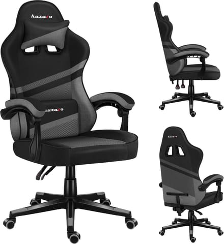 Huzaro Force 4.4 Grey Mesh – Ergonomische Gamingstoel met Ademend Mesh en Comfortabele Functies