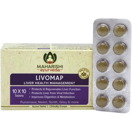 Ливомап (100 таб, 500 мг), Livomap,  Maharishi Ayurveda