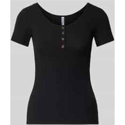 Pieces T-shirt Pckitte Ss Top Noos Bc 17101439 Black Dames Maat - S